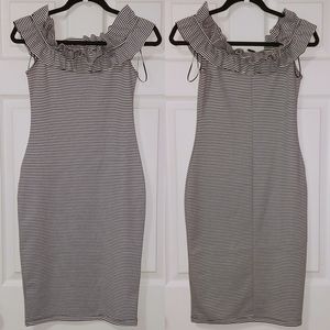 Zara off the shoulder bodycon dress